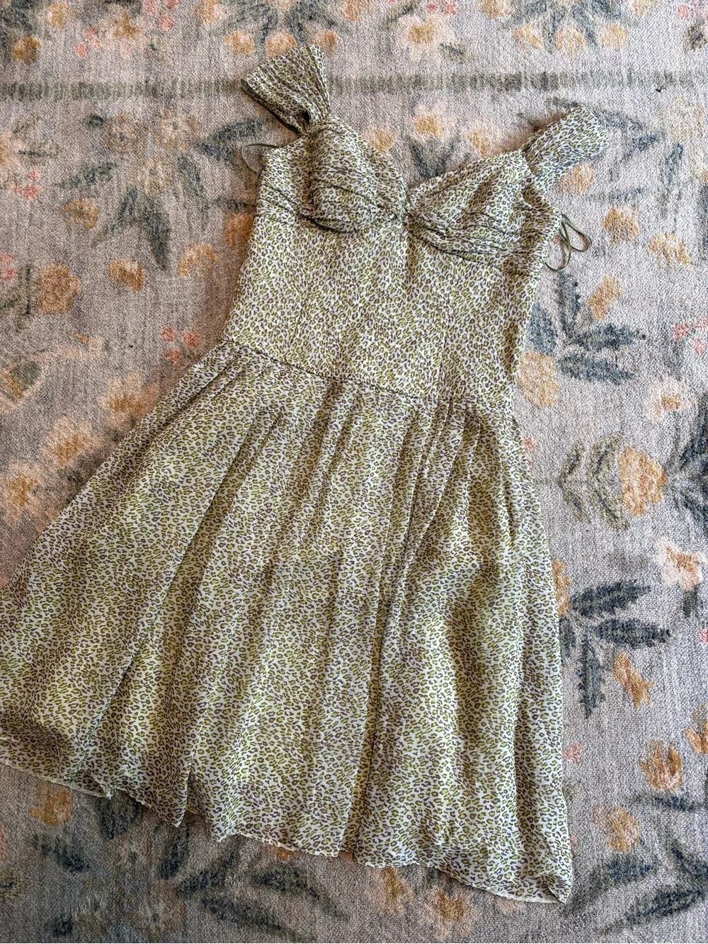 Teri Jon Corset Boned Mini Dress Silk Mini Size 6